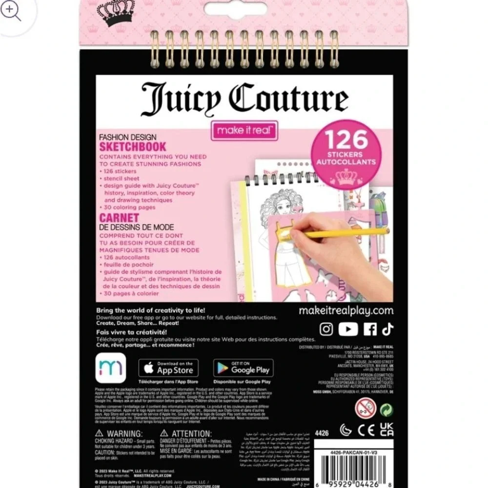 Juicy Couture‎ Make It Real Fashion Design Sketchbook